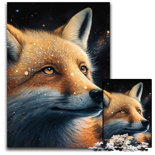 Puzzle für Erwachsene, 1000 Teile, Fantasy-Fuchs, unmögliches Puzzle für Erwachsene, DIY-Geschenk zur Heimdekoration, Denksportaufgabe für Erwachsene, 26x38cm/10,23x14,96 Zoll Puzzle für Erwachsene, 1000 Teile, Fantasy-Fuchs, unmögliches Puzzle für Erwachsene, DIY-Geschenk zur Heimdekoration, Denksportaufgabe für Erwachsene, 26x38cm/10,23x14,96 Zoll von LiJianXXR