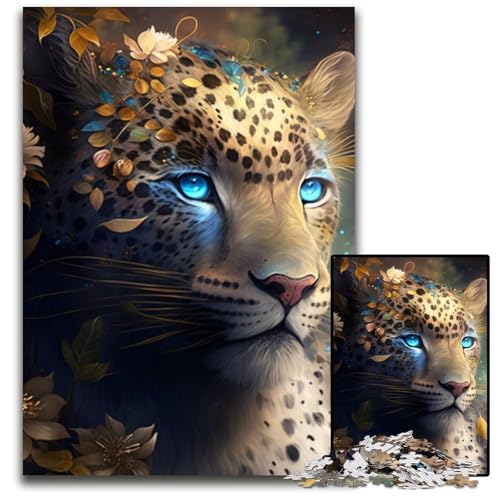 Puzzle für Erwachsene, 1000 Teile, Fantasy-Leoparden-Puzzle für Erwachsene, für Teenager und Familienspaß – DIY-Denkspiel, Geschenk, 26x38cm/10,23x14,96 Zoll Puzzle für Erwachsene, 1000 Teile, Fantasy-Leoparden-Puzzle für Erwachsene, für Teenager und Familienspaß – DIY-Denkspiel, Geschenk, 26x38cm/10,23x14,96 Zoll von LiJianXXR