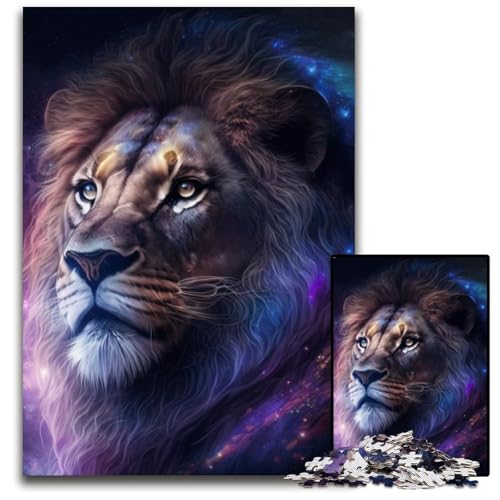 Puzzle für Erwachsene, 1000 Teile, Fantasy-Löwe, unmögliches Puzzle für Erwachsene, perfekt für Halloween, Weihnachten, Geburtstagsgeschenk, 26x38cm/10,23x14,96 Zoll Puzzle für Erwachsene, 1000 Teile, Fantasy-Löwe, unmögliches Puzzle für Erwachsene, perfekt für Halloween, Weihnachten, Geburtstagsgeschenk, 26x38cm/10,23x14,96 Zoll von LiJianXXR