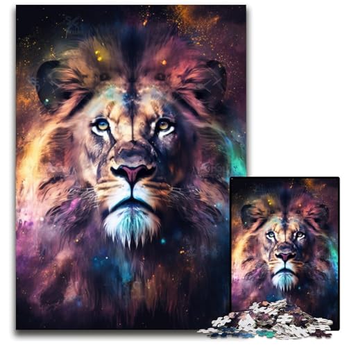 Puzzle für Erwachsene, 1000 Teile, Fantasy-Löwen-Puzzle für Erwachsene, für Teenager und Familienspaß – DIY-Denkspiel, Geschenk, 26x38cm/10,23x14,96 Zoll Puzzle für Erwachsene, 1000 Teile, Fantasy-Löwen-Puzzle für Erwachsene, für Teenager und Familienspaß – DIY-Denkspiel, Geschenk, 26x38cm/10,23x14,96 Zoll von LiJianXXR