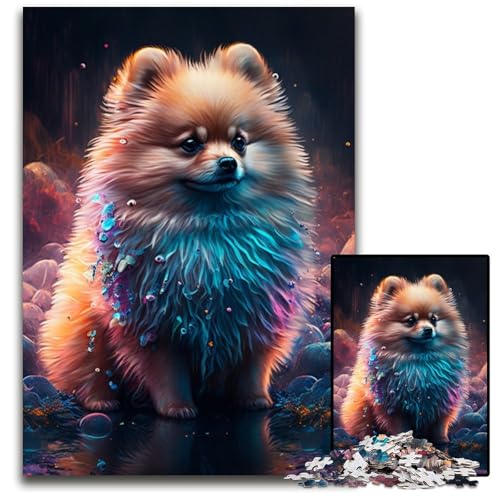 Puzzle für Erwachsene, 1000 Teile, Fantasy-Pomeranian, anspruchsvolle Puzzles, DIY-Kunstdekor, 26x38cm/10,23x14,96 Zoll Puzzle für Erwachsene, 1000 Teile, Fantasy-Pomeranian, anspruchsvolle Puzzles, DIY-Kunstdekor, 26x38cm/10,23x14,96 Zoll von LiJianXXR