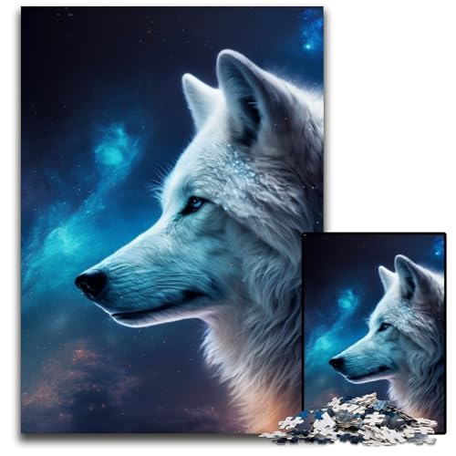 Puzzle für Erwachsene, 1000 Teile, Fantasy-Wolf, unmögliches Puzzle für Erwachsene, perfekt für Halloween, Weihnachten, Geburtstagsgeschenk, 26x38cm/10,23x14,96 Zoll Puzzle für Erwachsene, 1000 Teile, Fantasy-Wolf, unmögliches Puzzle für Erwachsene, perfekt für Halloween, Weihnachten, Geburtstagsgeschenk, 26x38cm/10,23x14,96 Zoll von LiJianXXR