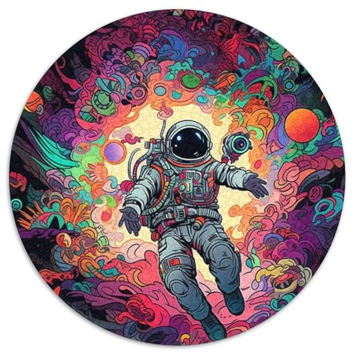 Puzzle für Erwachsene, 1000 Teile, Farb-Astronauten-Puzzle, rund, 1000 Teile für Erwachsene, anspruchsvolles Denkspiel, Familienaktivität, Heimdekoration, 67,5 x 67,5 cm Puzzle für Erwachsene, 1000 Teile, Farb-Astronauten-Puzzle, rund, 1000 Teile für Erwachsene, anspruchsvolles Denkspiel, Familienaktivität, Heimdekoration, 67,5 x 67,5 cm von LiJianXXR