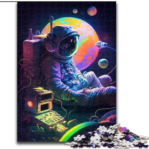 Puzzle für Erwachsene, 1000 Teile, Galaxie-Astronauten-Puzzle aus Karton, anspruchsvolles Denkspiel für Teenager, perfekt als Heimdekoration oder Geschenk, 1000 Stück(26x38cm) von LiJianXXR
