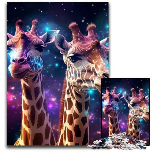 Puzzle für Erwachsene, 1000 Teile, Galaxie-Giraffe, Puzzle für Erwachsene, für Teenager und Familienspaß – DIY-Denkspiel, Geschenk, 26x38cm/10,23x14,96 Zoll Puzzle für Erwachsene, 1000 Teile, Galaxie-Giraffe, Puzzle für Erwachsene, für Teenager und Familienspaß – DIY-Denkspiel, Geschenk, 26x38cm/10,23x14,96 Zoll von LiJianXXR