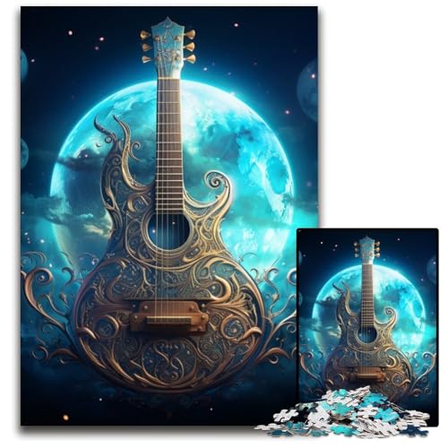 Puzzle für Erwachsene, 1000 Teile, Galaxie-Gitarre, Papppuzzle für Erwachsene, für Heimdekoration, Gehirntraining, 26x38cm/10,23x14,96 Zoll Puzzle für Erwachsene, 1000 Teile, Galaxie-Gitarre, Papppuzzle für Erwachsene, für Heimdekoration, Gehirntraining, 26x38cm/10,23x14,96 Zoll von LiJianXXR