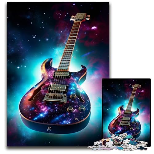 Puzzle für Erwachsene, 1000 Teile, Galaxie-Gitarren-Puzzles für Erwachsene, DIY-Dekoration, Gehirn-Herausforderung, für Erwachsene, Familie, 50x75cm/19,68x29,52 Zoll Puzzle für Erwachsene, 1000 Teile, Galaxie-Gitarren-Puzzles für Erwachsene, DIY-Dekoration, Gehirn-Herausforderung, für Erwachsene, Familie, 50x75cm/19,68x29,52 Zoll von LiJianXXR