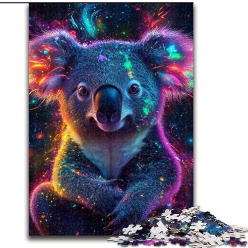 Puzzle für Erwachsene, 1000 Teile, Galaxie-Leoparden-Puzzle aus Holz, interaktives Familienspiel, DIY-Heimdekoration, Gehirn-Herausforderung, Geschenk, 1000 Stück(50x75cm) von LiJianXXR