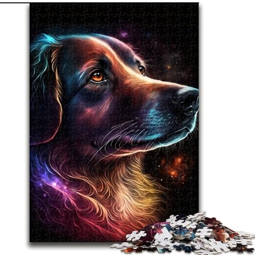 Puzzle für Erwachsene, 1000 Teile, Golden Retriever-Puzzle aus Holz, anspruchsvolles Denkspiel für Teenager, perfekt als Heimdekoration oder Geschenk, 1000 Stück(50x75cm) von LiJianXXR