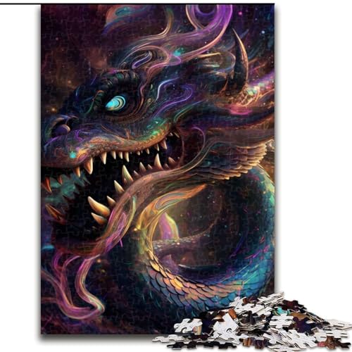 Puzzle für Erwachsene, 1000 Teile, Hypnotischer Weltraumdrache, aus Holz, Kinder ab 14 Jahren, 50x75cm, Lernspielzeug für Teenager, Dekoration für Zuhause und das Büro Puzzle für Erwachsene, 1000 Teile, Hypnotischer Weltraumdrache, aus Holz, Kinder ab 14 Jahren, 50x75cm, Lernspielzeug für Teenager, Dekoration für Zuhause und das Büro von LiJianXXR