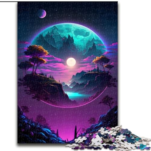 Puzzle für Erwachsene, 1000 Teile, Insel-Mondlicht, aus Holz, ideal für Familienspaß, Entspannung, 50x75cm, pädagogisches und unterhaltsames Indoor-Spiel für die Inneneinrichtung Puzzle für Erwachsene, 1000 Teile, Insel-Mondlicht, aus Holz, ideal für Familienspaß, Entspannung, 50x75cm, pädagogisches und unterhaltsames Indoor-Spiel für die Inneneinrichtung von LiJianXXR
