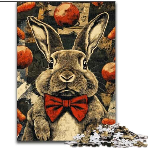 Puzzle für Erwachsene, 1000 Teile, Kaninchen, Spielzeug, Lernspiele, Stressabbau, Eltern-Kind-Interaktion (Größe 50x75cm) von LiJianXXR