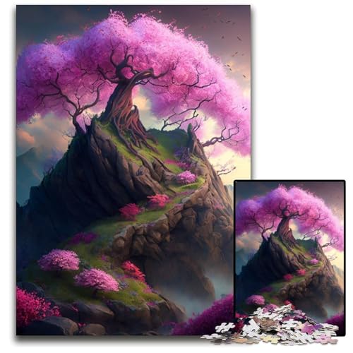 Puzzle für Erwachsene, 1000 Teile, Kirschblütenbaumlandschaft, Unmögliches Puzzle für Erwachsene, Perfekt für Halloween, Weihnachten, Geburtstagsgeschenk, 26x38cm/10,23x14,96 Zoll Puzzle für Erwachsene, 1000 Teile, Kirschblütenbaumlandschaft, Unmögliches Puzzle für Erwachsene, Perfekt für Halloween, Weihnachten, Geburtstagsgeschenk, 26x38cm/10,23x14,96 Zoll von LiJianXXR