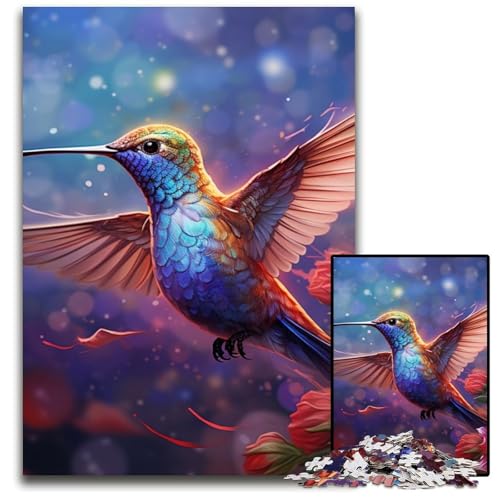 Puzzle für Erwachsene, 1000 Teile, Kolibri-Kunstpuzzle für Erwachsene, für Teenager und Familienspaß – DIY-Denkspiel als Geschenk, 50x75cm/19,68x29,52 Zoll Puzzle für Erwachsene, 1000 Teile, Kolibri-Kunstpuzzle für Erwachsene, für Teenager und Familienspaß – DIY-Denkspiel als Geschenk, 50x75cm/19,68x29,52 Zoll von LiJianXXR