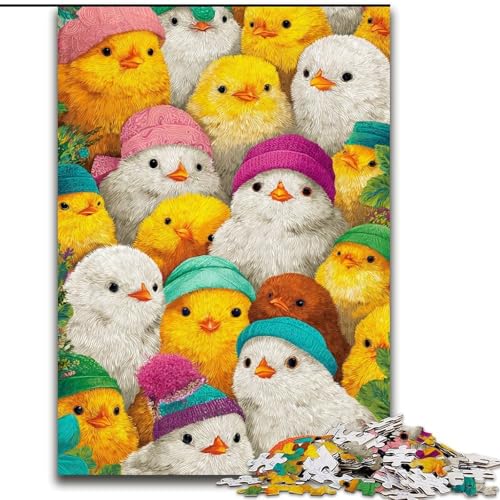Puzzle für Erwachsene, 1000 Teile, Küken-Puzzle, Spielzeug, Lernspiele, Stressabbau, Eltern-Kind-Interaktion (Größe 26x38cm) von LiJianXXR