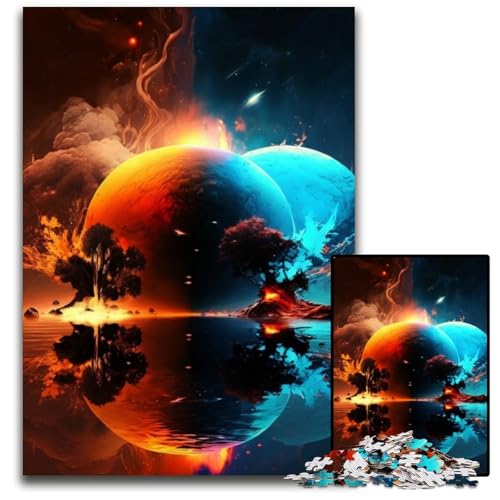 Puzzle für Erwachsene, 1000 Teile, Landschaftspuzzle mit außerirdischem Planeten, für Erwachsene, für Teenager und Familienspaß – DIY-Denkspiel, Geschenk, 26x38cm/10,23x14,96 Zoll Puzzle für Erwachsene, 1000 Teile, Landschaftspuzzle mit außerirdischem Planeten, für Erwachsene, für Teenager und Familienspaß – DIY-Denkspiel, Geschenk, 26x38cm/10,23x14,96 Zoll von LiJianXXR