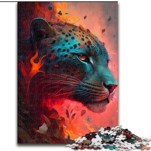 Puzzle für Erwachsene, 1000 Teile, Leopard, aus Holz, für Jugendliche ab 14 Jahren, Heimdekoration, 50x75cm, Kunstwerk-Dekor, Intelligenzspielzeug für Familien-Indoor-Spiele Puzzle für Erwachsene, 1000 Teile, Leopard, aus Holz, für Jugendliche ab 14 Jahren, Heimdekoration, 50x75cm, Kunstwerk-Dekor, Intelligenzspielzeug für Familien-Indoor-Spiele von LiJianXXR