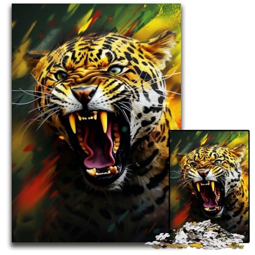 Puzzle für Erwachsene, 1000 Teile, Leoparden-Puzzle für Erwachsene, für Teenager und Familienspaß – DIY-Denkspiel, Geschenk, 26x38cm/10,23x14,96 Zoll Puzzle für Erwachsene, 1000 Teile, Leoparden-Puzzle für Erwachsene, für Teenager und Familienspaß – DIY-Denkspiel, Geschenk, 26x38cm/10,23x14,96 Zoll von LiJianXXR