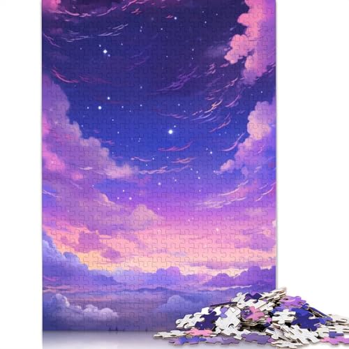 Puzzle für Erwachsene, 1000 Teile, Lila, Weltraum bei Nacht, Puzzle für Erwachsene, Holzpuzzle, Familienspiele, Größe 75 x 50 cm Puzzle für Erwachsene, 1000 Teile, Lila, Weltraum bei Nacht, Puzzle für Erwachsene, Holzpuzzle, Familienspiele, Größe 75 x 50 cm von LiJianXXR