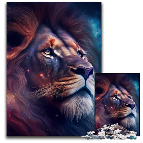 Puzzle für Erwachsene, 1000 Teile, Löwe, Unmögliches Puzzle für Erwachsene, Perfekt für Halloween, Weihnachten, Geburtstagsgeschenk, 26x38cm/10,23x14,96 Zoll Puzzle für Erwachsene, 1000 Teile, Löwe, Unmögliches Puzzle für Erwachsene, Perfekt für Halloween, Weihnachten, Geburtstagsgeschenk, 26x38cm/10,23x14,96 Zoll von LiJianXXR