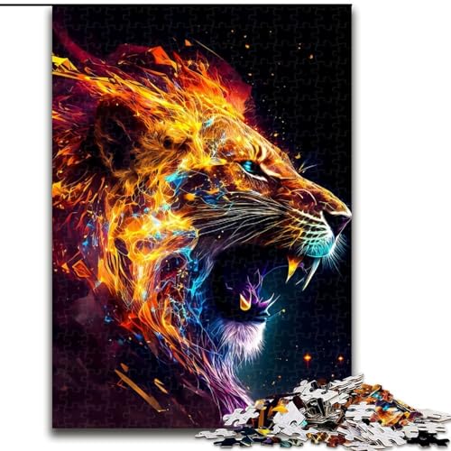 Puzzle für Erwachsene, 1000 Teile, Löwe, aus Holz, ideal für Familienspaß, Entspannung, 50x75cm, pädagogisches und unterhaltsames Indoor-Spiel zur Heimdekoration Puzzle für Erwachsene, 1000 Teile, Löwe, aus Holz, ideal für Familienspaß, Entspannung, 50x75cm, pädagogisches und unterhaltsames Indoor-Spiel zur Heimdekoration von LiJianXXR
