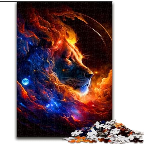 Puzzle für Erwachsene, 1000 Teile, Löwe aus Holz, Kinder ab 14 Jahren, 50x75cm, Familienspaß, Gehirntraining, Teenager von LiJianXXR