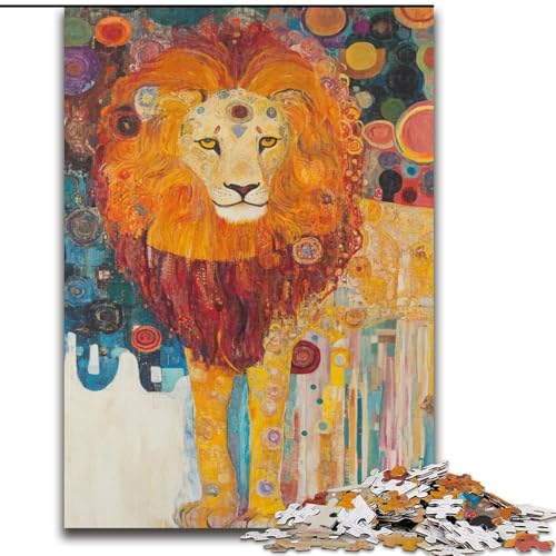 Puzzle für Erwachsene, 1000 Teile, Löwenkunst, Spielzeug, Lernspiele, Stressabbau, Eltern-Kind-Interaktion (Größe 26x38cm) von LiJianXXR