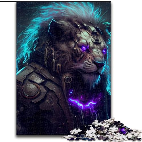 Puzzle für Erwachsene, 1000 Teile, Löwenpunk, aus Holz, Kinder ab 14 Jahren, 50x75cm, Familienspaß, Gehirntraining, Teenager von LiJianXXR
