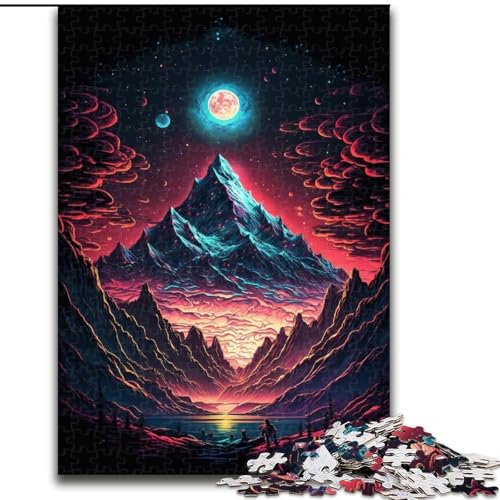 Puzzle für Erwachsene, 1000 Teile, Mystischer Berggipfel, aus Holz, Kinder ab 14 Jahren, 50x75cm, Lernspielzeug für Teenager, Dekoration für Zuhause und das Büro Puzzle für Erwachsene, 1000 Teile, Mystischer Berggipfel, aus Holz, Kinder ab 14 Jahren, 50x75cm, Lernspielzeug für Teenager, Dekoration für Zuhause und das Büro von LiJianXXR