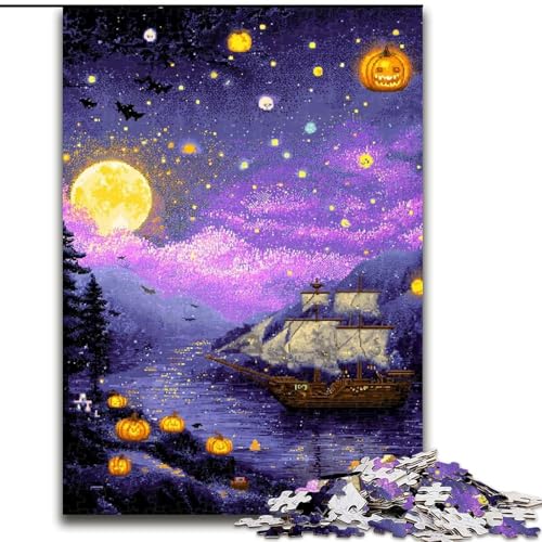 Puzzle für Erwachsene, 1000 Teile, Nachthimmel, Stressabbau, schwierige Herausforderung, Wichtelgeschenke für Kinder ab 14 Jahren (Größe 26x38cm) von LiJianXXR