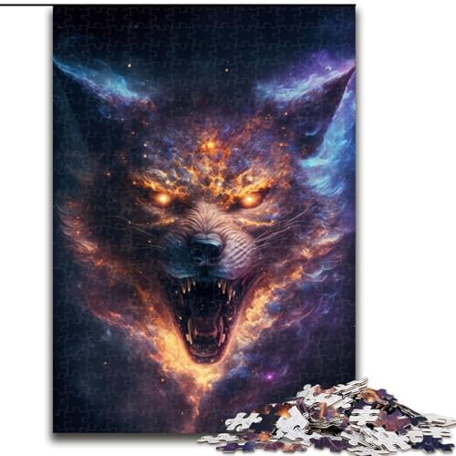 Puzzle für Erwachsene, 1000 Teile, Nebula Fury Wolf, aus Holz, für Jugendliche ab 14 Jahren, Heimdekoration, 50x75cm, Kunstwerk-Dekor, Intelligenzspielzeug für Familien-Indoor-Spiele Puzzle für Erwachsene, 1000 Teile, Nebula Fury Wolf, aus Holz, für Jugendliche ab 14 Jahren, Heimdekoration, 50x75cm, Kunstwerk-Dekor, Intelligenzspielzeug für Familien-Indoor-Spiele von LiJianXXR