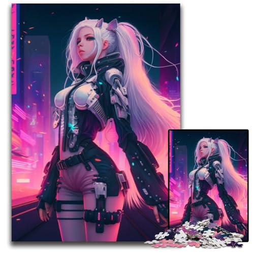Puzzle für Erwachsene, 1000 Teile, Neon-Krieger-Puzzles für Erwachsene, für Teenager und Familienspaß – DIY-Denkspiel als Geschenk, 26x38cm/10,23x14,96 Zoll von LiJianXXR