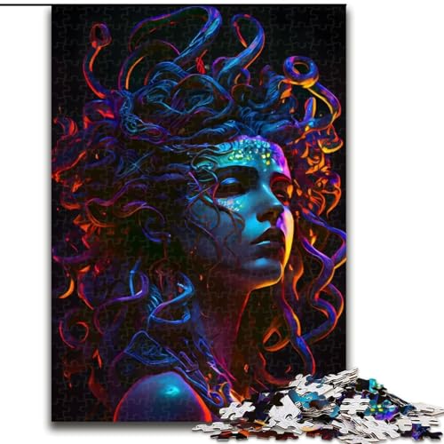 Puzzle für Erwachsene, 1000 Teile, Neon-Medusa, aus Holz, für Jugendliche ab 14 Jahren, Heimdekoration, 50x75cm, Kunstwerk-Dekor, Intelligenzspielzeug für Familien-Indoor-Spiele Puzzle für Erwachsene, 1000 Teile, Neon-Medusa, aus Holz, für Jugendliche ab 14 Jahren, Heimdekoration, 50x75cm, Kunstwerk-Dekor, Intelligenzspielzeug für Familien-Indoor-Spiele von LiJianXXR