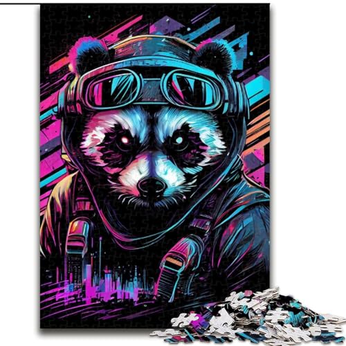 Puzzle für Erwachsene, 1000 Teile, Neon-Panda, aus Holz, ideal für Familienspaß, Entspannung, 50x75cm, pädagogisches und unterhaltsames Indoor-Spiel zur Heimdekoration Puzzle für Erwachsene, 1000 Teile, Neon-Panda, aus Holz, ideal für Familienspaß, Entspannung, 50x75cm, pädagogisches und unterhaltsames Indoor-Spiel zur Heimdekoration von LiJianXXR