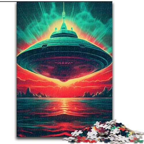 Puzzle für Erwachsene, 1000 Teile, Neon-Retro-Alien-Raumschiff, aus Holz, für Teenager ab 14 Jahren, Heimdekoration, 50x75cm, Kunstwerk-Dekor, Intelligenzspielzeug für Familien-Indoor-Spiele Puzzle für Erwachsene, 1000 Teile, Neon-Retro-Alien-Raumschiff, aus Holz, für Teenager ab 14 Jahren, Heimdekoration, 50x75cm, Kunstwerk-Dekor, Intelligenzspielzeug für Familien-Indoor-Spiele von LiJianXXR