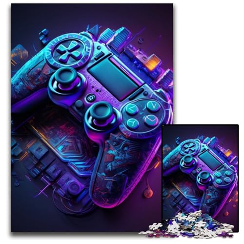 Puzzle für Erwachsene, 1000 Teile, Neon-Spiel, Papppuzzle, Teenager, Paare und Freunde zum Geburtstag, Weihnachten, 26x38cm/10,23x14,96 Zoll Puzzle für Erwachsene, 1000 Teile, Neon-Spiel, Papppuzzle, Teenager, Paare und Freunde zum Geburtstag, Weihnachten, 26x38cm/10,23x14,96 Zoll von LiJianXXR
