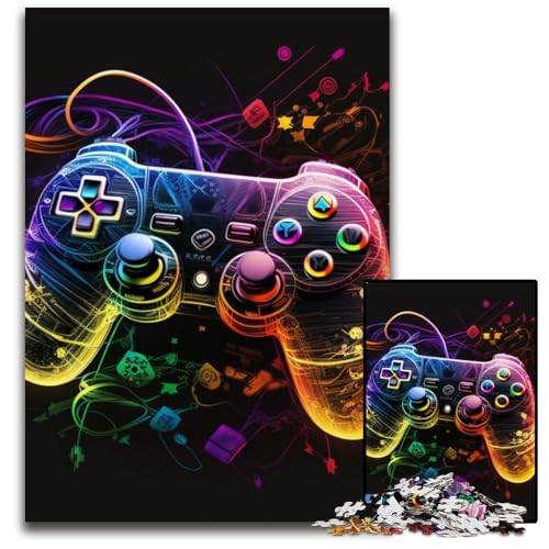 Puzzle für Erwachsene, 1000 Teile, Neon-Spiel, Puzzles für Erwachsene, DIY-Dekoration, Gehirn-Herausforderung, für Erwachsene, Familie, 26x38cm/10,23x14,96 Zoll Puzzle für Erwachsene, 1000 Teile, Neon-Spiel, Puzzles für Erwachsene, DIY-Dekoration, Gehirn-Herausforderung, für Erwachsene, Familie, 26x38cm/10,23x14,96 Zoll von LiJianXXR