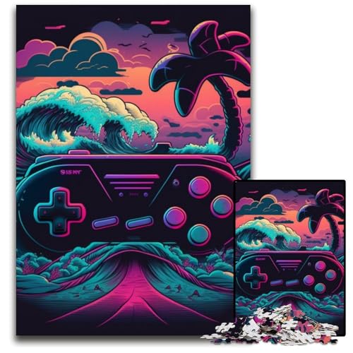 Puzzle für Erwachsene, 1000 Teile, Neon-Spiel, anspruchsvolle Puzzles, Heimdekoration und Urlaubsspaß, 26x38cm/10,23x14,96 Zoll von LiJianXXR