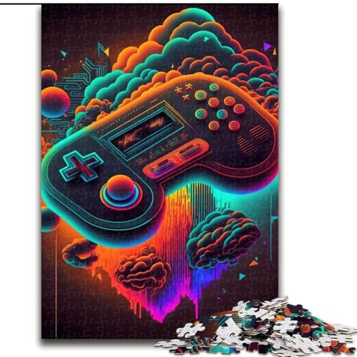 Puzzle für Erwachsene, 1000 Teile, Neon-Spiel aus Holz, interaktives Familienspiel, geeignet für Kinder ab 14 Jahren, 50x75cm, Weihnachten oder Geburtstage von LiJianXXR