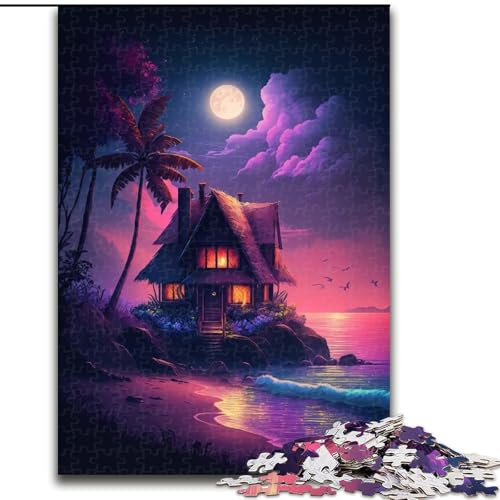 Puzzle für Erwachsene, 1000 Teile, Neon-Strandhaus aus Holz, interaktives Familienspiel, geeignet für Kinder ab 14 Jahren, 50x75cm, DIY-Kunstdekor Puzzle für Erwachsene, 1000 Teile, Neon-Strandhaus aus Holz, interaktives Familienspiel, geeignet für Kinder ab 14 Jahren, 50x75cm, DIY-Kunstdekor von LiJianXXR