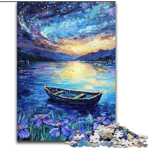 Puzzle für Erwachsene, 1000 Teile, Nordlichter, Stressabbau, schwierige Herausforderung, Wichtelgeschenke für Kinder ab 14 Jahren (Größe 26x38cm) von LiJianXXR