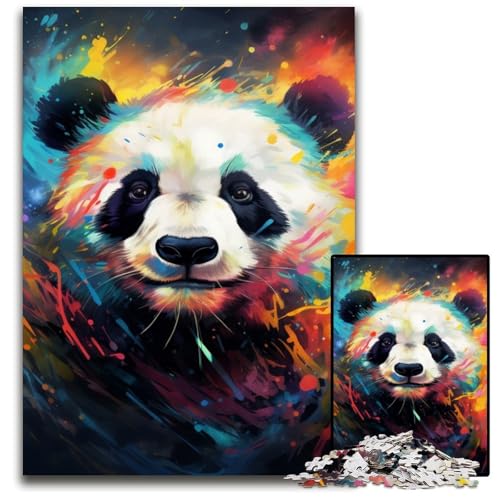 Puzzle für Erwachsene, 1000 Teile, Panda-Holzpuzzle für Erwachsene, für Heimdekoration, Gehirntraining, 50x75cm/19,68x29,52 Zoll Puzzle für Erwachsene, 1000 Teile, Panda-Holzpuzzle für Erwachsene, für Heimdekoration, Gehirntraining, 50x75cm/19,68x29,52 Zoll von LiJianXXR