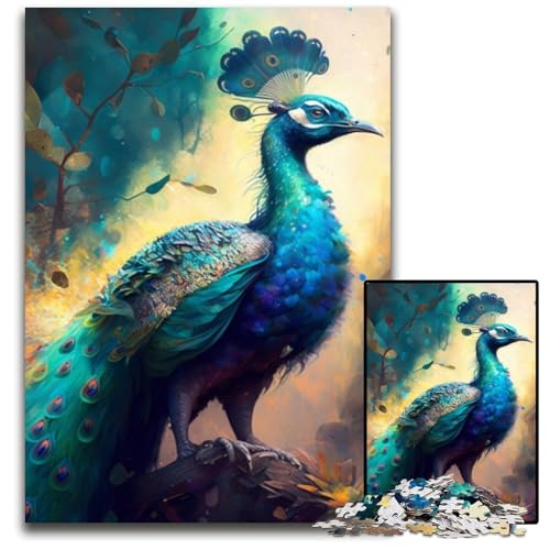 Puzzle für Erwachsene, 1000 Teile, Pfauen-Puzzle für Erwachsene, DIY-Dekoration, Gehirn-Herausforderung, für Erwachsene, Familie, 26x38cm/10,23x14,96 Zoll Puzzle für Erwachsene, 1000 Teile, Pfauen-Puzzle für Erwachsene, DIY-Dekoration, Gehirn-Herausforderung, für Erwachsene, Familie, 26x38cm/10,23x14,96 Zoll von LiJianXXR