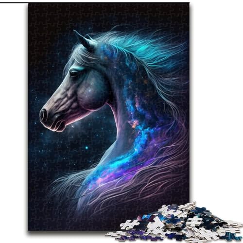 Puzzle für Erwachsene, 1000 Teile, Pferd aus Holz, Kinder ab 14 Jahren, 50x75cm, Geburtstagsparty für Männer und Frauen von LiJianXXR