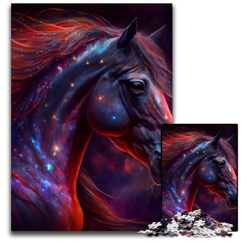 Puzzle für Erwachsene, 1000 Teile, Pferdepuzzle für Erwachsene, für Teenager und Familienspaß – DIY-Denkspiel, Geschenk, 26x38cm/10,23x14,96 Zoll Puzzle für Erwachsene, 1000 Teile, Pferdepuzzle für Erwachsene, für Teenager und Familienspaß – DIY-Denkspiel, Geschenk, 26x38cm/10,23x14,96 Zoll von LiJianXXR