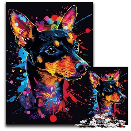 Puzzle für Erwachsene, 1000 Teile, Rat Terrier, Unmögliches Puzzle für Erwachsene, DIY-Geschenk zur Heimdekoration, Denksportaufgabe für Erwachsene, 26x38cm/10,23x14,96 Zoll Puzzle für Erwachsene, 1000 Teile, Rat Terrier, Unmögliches Puzzle für Erwachsene, DIY-Geschenk zur Heimdekoration, Denksportaufgabe für Erwachsene, 26x38cm/10,23x14,96 Zoll von LiJianXXR