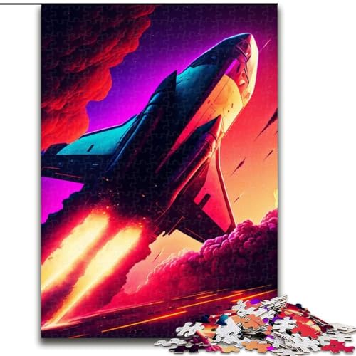 Puzzle für Erwachsene, 1000 Teile, Raumschiff-Reise-Puzzle aus Karton, perfekt für Heim- und Bürodekoration, Partys, Geburtstage, 1000 Teile(26x38cm) von LiJianXXR