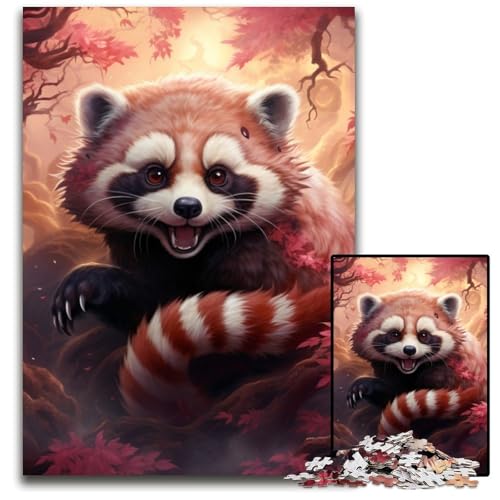Puzzle für Erwachsene, 1000 Teile, Sakura-Roter Panda, Puzzles für Erwachsene, für Teenager und Familienspaß – DIY-Denkspiel, Geschenk, 26x38cm/10,23x14,96 Zoll Puzzle für Erwachsene, 1000 Teile, Sakura-Roter Panda, Puzzles für Erwachsene, für Teenager und Familienspaß – DIY-Denkspiel, Geschenk, 26x38cm/10,23x14,96 Zoll von LiJianXXR