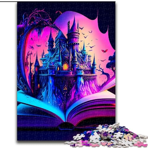 Puzzle für Erwachsene, 1000 Teile, Schloss im Buch, aus Holz, ideal für Familienspaß, Entspannung, 50x75cm, pädagogisches und unterhaltsames Indoor-Spiel zur Heimdekoration Puzzle für Erwachsene, 1000 Teile, Schloss im Buch, aus Holz, ideal für Familienspaß, Entspannung, 50x75cm, pädagogisches und unterhaltsames Indoor-Spiel zur Heimdekoration von LiJianXXR