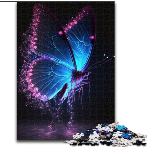 Puzzle für Erwachsene, 1000 Teile, Schmetterling, aus Holz, Kinder ab 14 Jahren, 50x75cm, Geburtstagsparty für Männer und Frauen von LiJianXXR